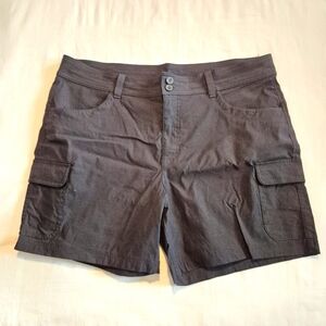 Eddie Bauer women's size 16 Summer Trail Shorts midnight blue EUC
